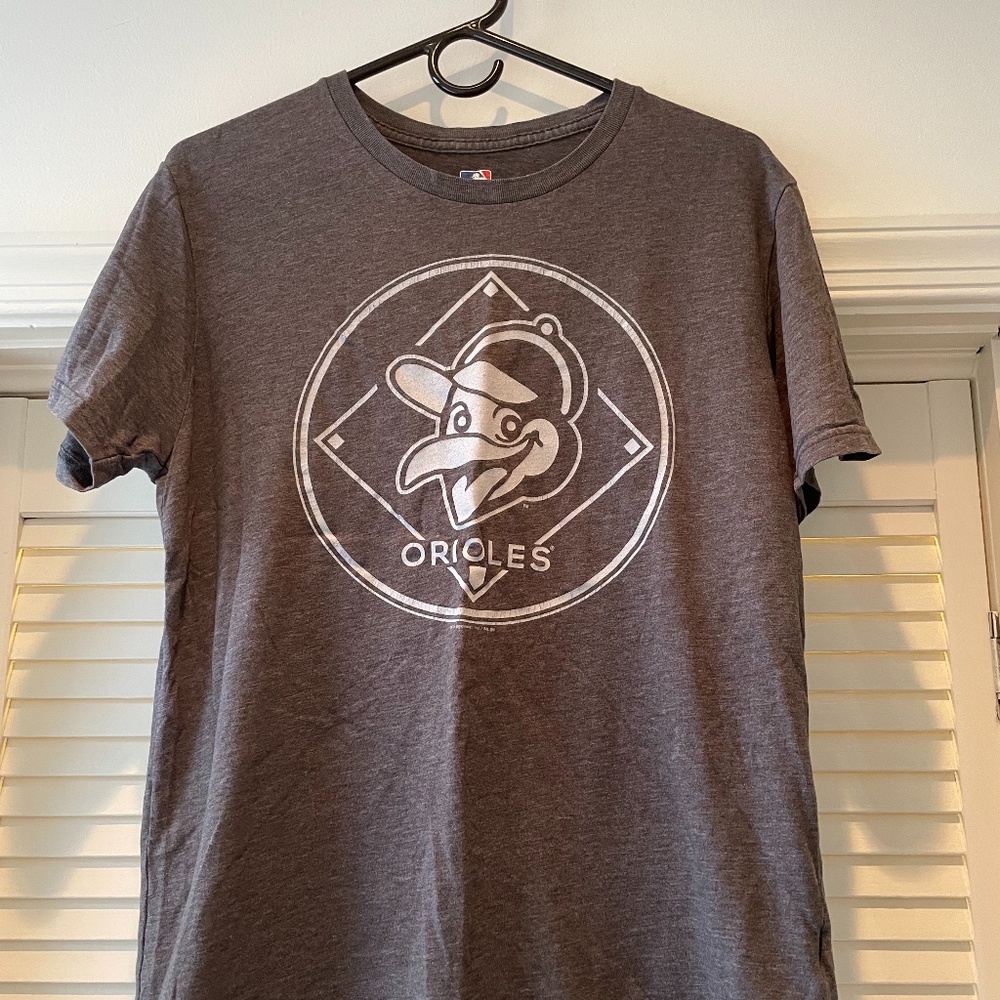 Champion Gray T-Shirt - Orioles - Medium